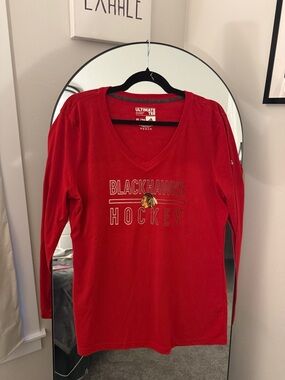 adidas Red Ultimate Tee — Blackhawks Hockey